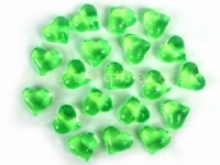 Srdiečka akryl zelené