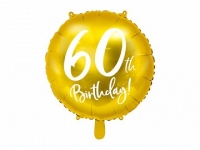 Fóliový balón zlatý č.60