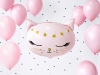 Fóliový balón Ružová mačička