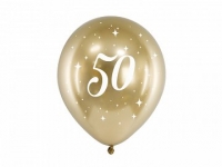 Balóny 50 platinové zlaté