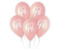 Latexové balóny It´s a Girl, 5ks