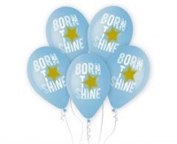Latexové balóny Born to Shine, modré