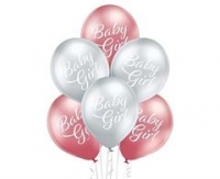 Latexové balóny Baby Girl, 6ks
