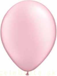 Balón perleťový ružový,10ks