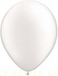 Balón perleťový biely,10ks