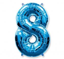Fóliový balón č.8 modrý