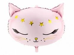 Fóliový balón Ružová mačička