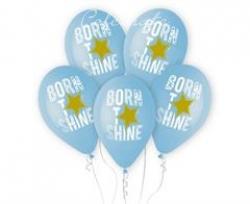 Latexové balóny Born to Shine, modré