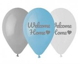 Latexové balóny Welcome Home, modrý