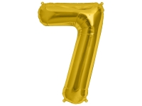 Fóliový balón č.7 zlatý
