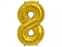 Fóliový balón č.8 zlatý