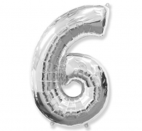 Balón č. 6 strieborný