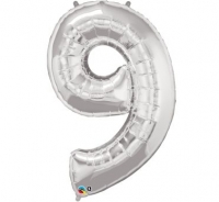 Balón č. 9 strieborný