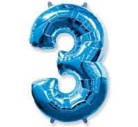 Balón č. 3 modrý