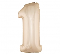 Fóliový balón č.1 zlato-ružový