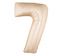 Fóliový balón č.7 zlato-ružový