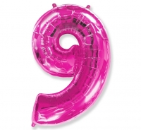 Fóliový balón č.9 ružový