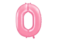 Fóliový balón č.0 bledoružový, 85cm