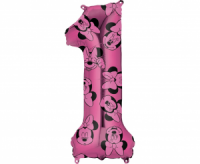 Fóliový balón č.1 Minnie, 66cm