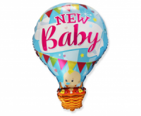 Fóliový balón New Baby modrý, 60cm