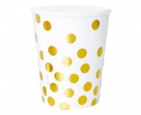 Poháre Dots biele