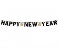 Banner silver HNY