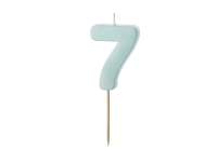 Sviečka č.7 mentolová 5,5cm