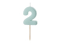 Sviečka č.2 mentolová 5,5cm