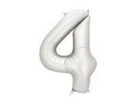 Fóliový balón č.4 Silver saten