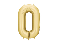 Fóliový balón č.0 Gold saten