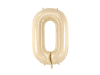Fóliový balón č.0 krémový