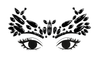 Dekoračné kryštáliky na tvár 04