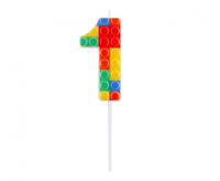 Sviečka Lego 1 farebná