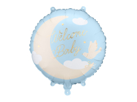 Fóliový balón Baby moon modrý