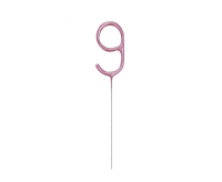 Tortová prskavka č.9 ružová