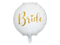 Fóliový balón Bride biely