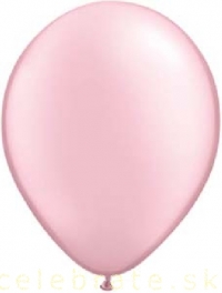Balón perleťový ružový,10ks