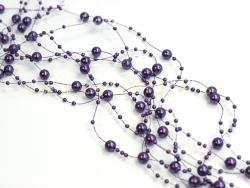 Perličky na silikóne tmavofialové