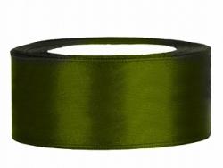 Stuha satén tmavozelená