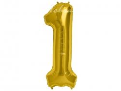 Fóliový balón č.1 zlatý