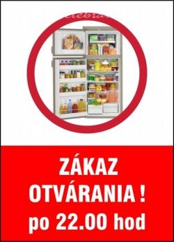 Vtipná tabuľka Zákaz otvárania..