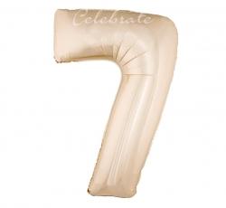 Fóliový balón č.7 zlato-ružový