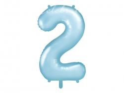 Fóliový balón č.2 bledomodrý, 85cm