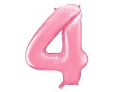 Fóliový balón č.4 bledoružový, 85cm