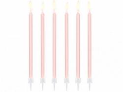 Tortové sviečky ružové, 14cm