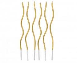 Sviečky zatočené zlaté