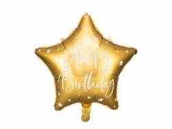 Fóliový balón Hviezda zlatá HB