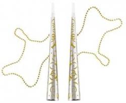 Trúbky Happy New Year biele