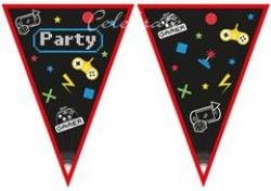 Vlajková girlanda Gaming Party