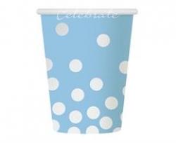 Poháre Dots modré